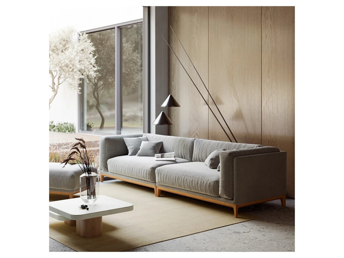 4-х местный нераскладной диван с лаундж модулем Case 903/928 951330  - фото 4