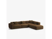 4-х местный нераскладной угловой диван SAGA 008/003/028/013