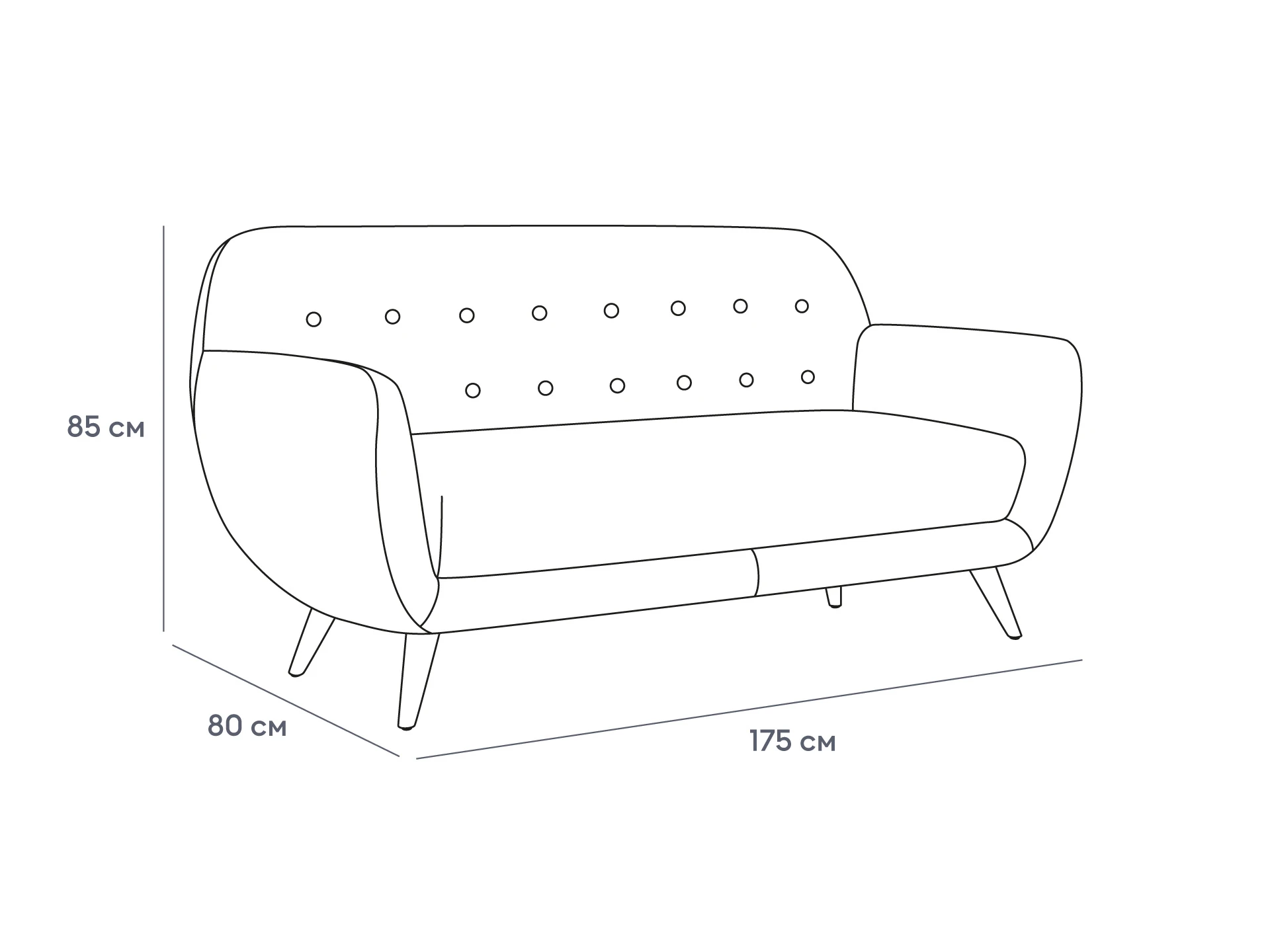 Диван Loa 2-местный 951896  - фото 3