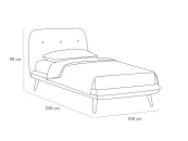 Кровать Loa 900