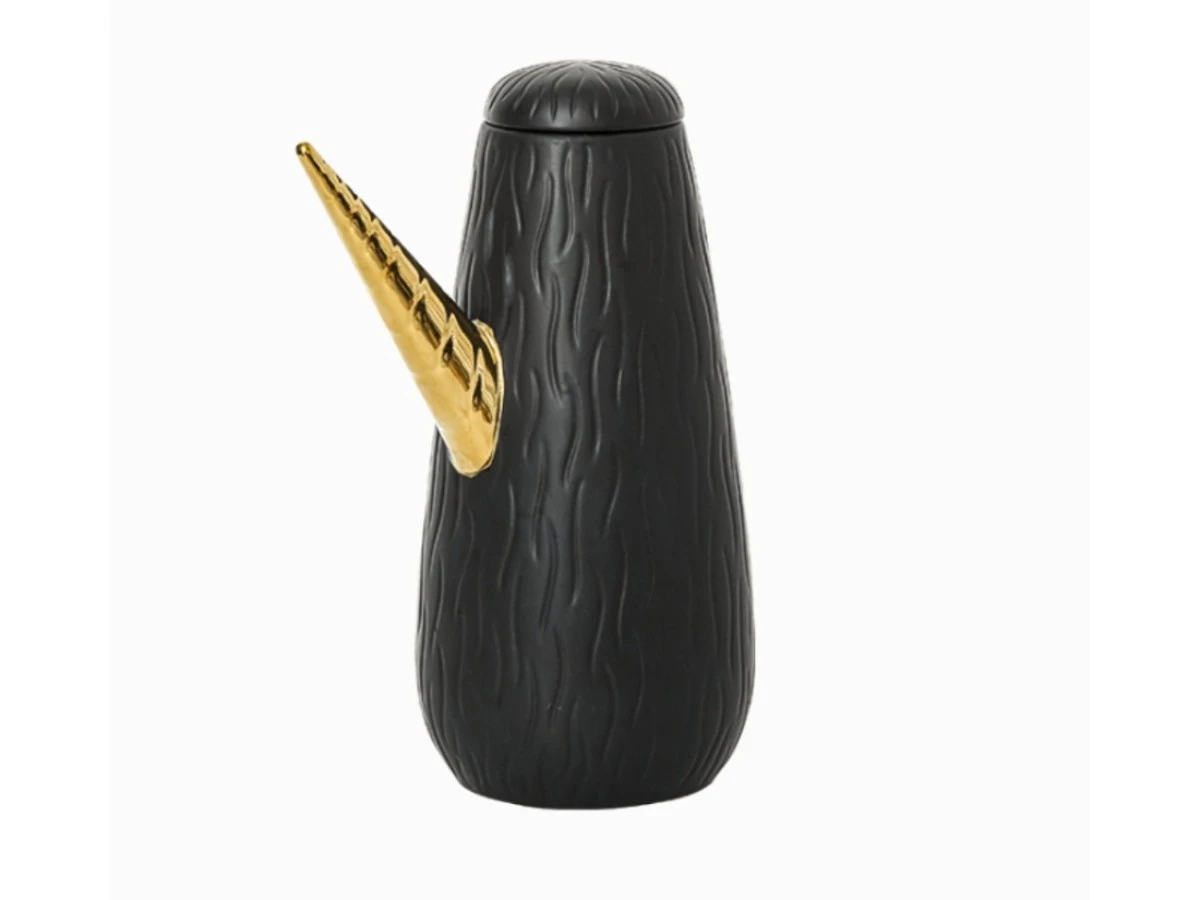 Декоративный горшок Long Mouth черный высота 31 952012  - фото 5