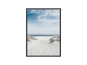 Постер в рамке Песчаный пляж 21х30 см 648214