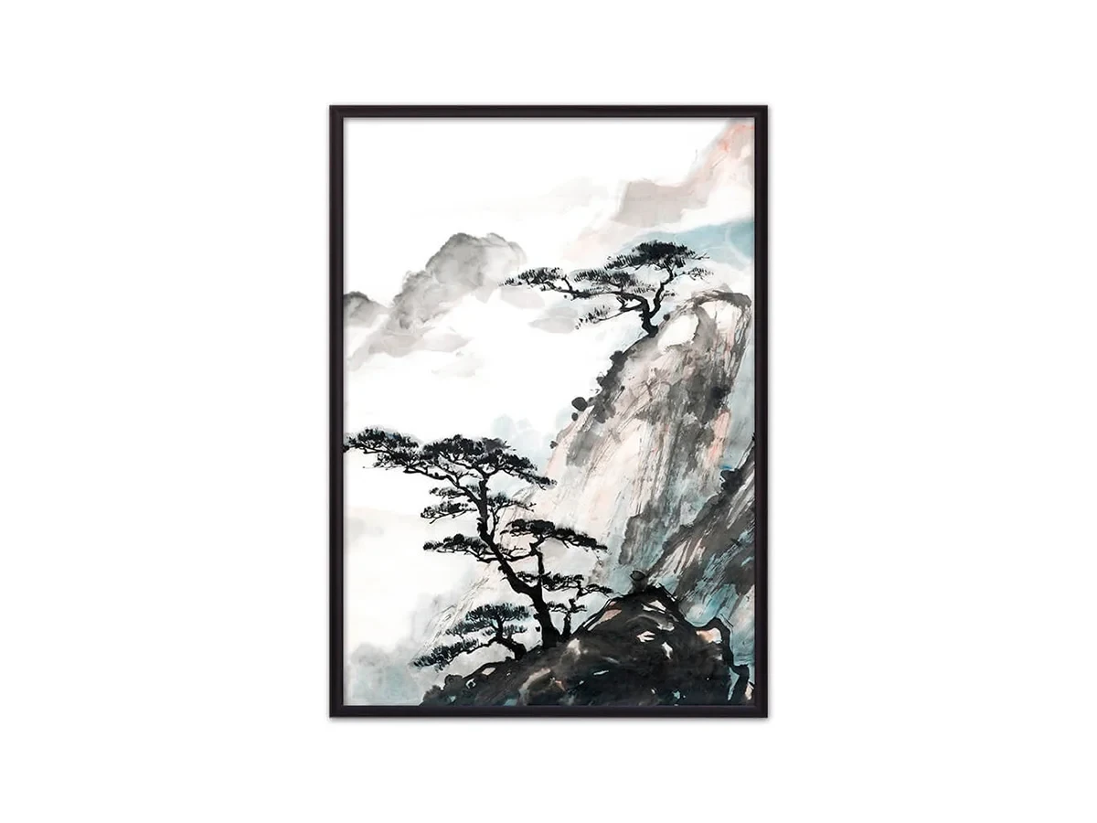 Постер в рамке Японская живопись 21х30 см 648302  - фото 1
