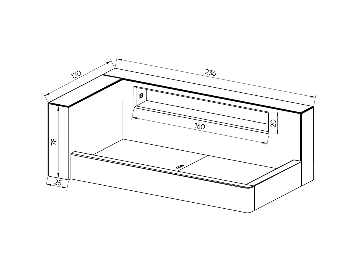 Диван-кровать Cube c нишей 953244  - фото 7