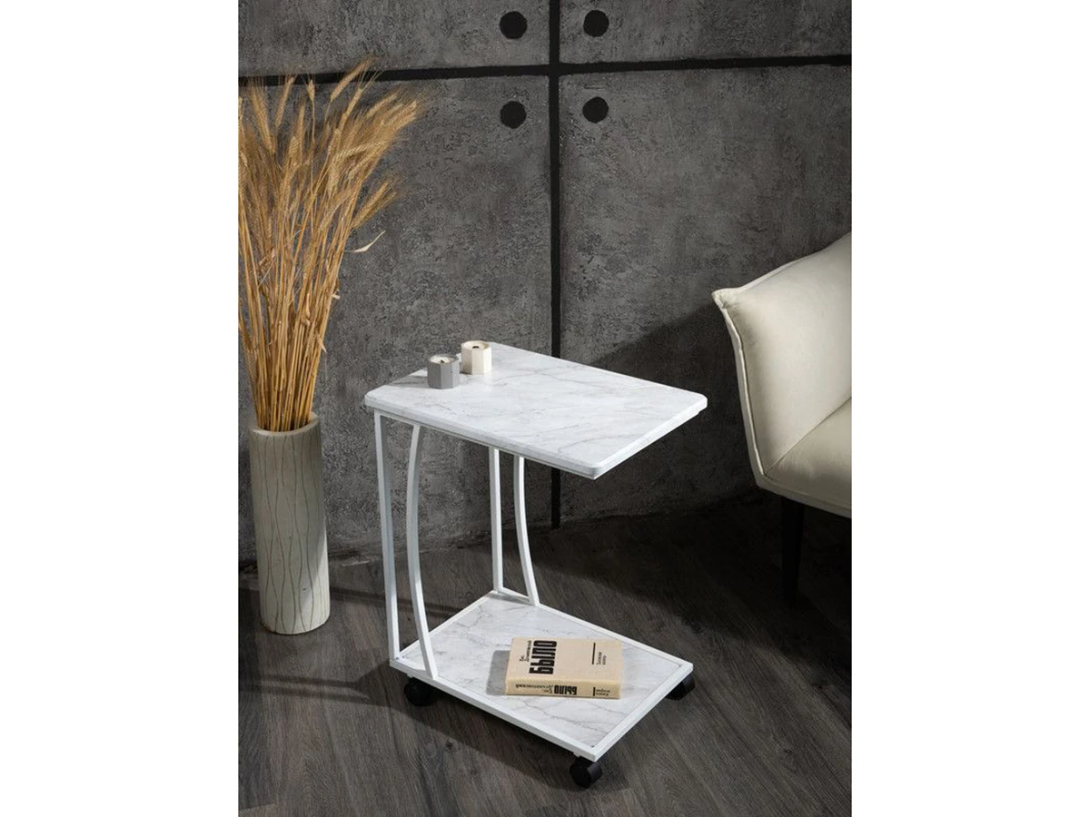 Журнальный приставной столик с полкой 953269