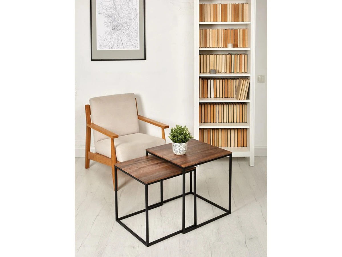 Комплект квадратных журнальных столиков Callisto M 953293  - фото 3