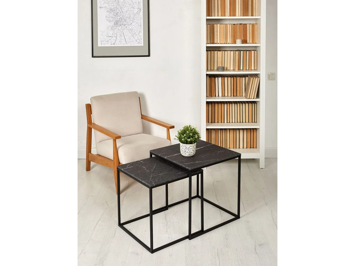 Комплект квадратных журнальных столиков Callisto M 953294  - фото 3