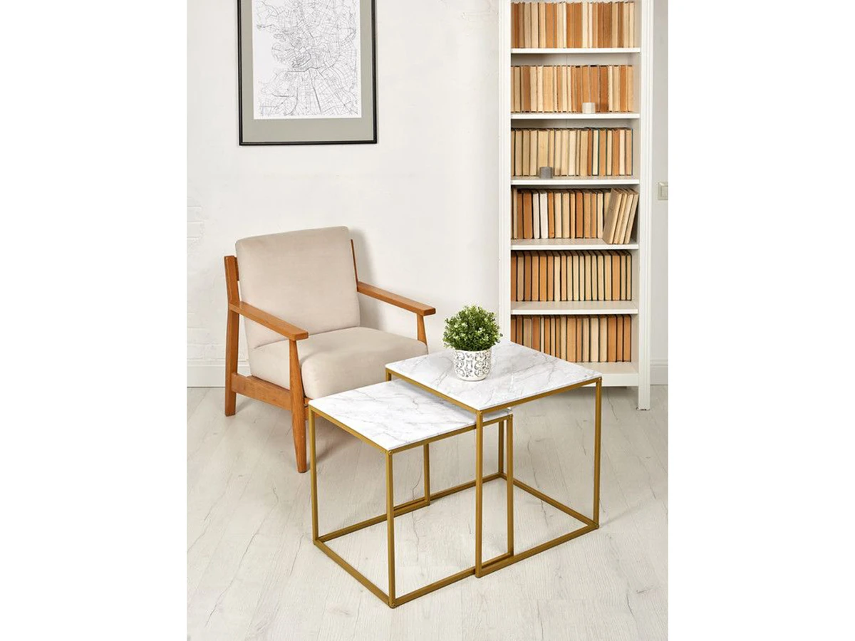 Комплект квадратных журнальных столиков Callisto M 953295  - фото 3