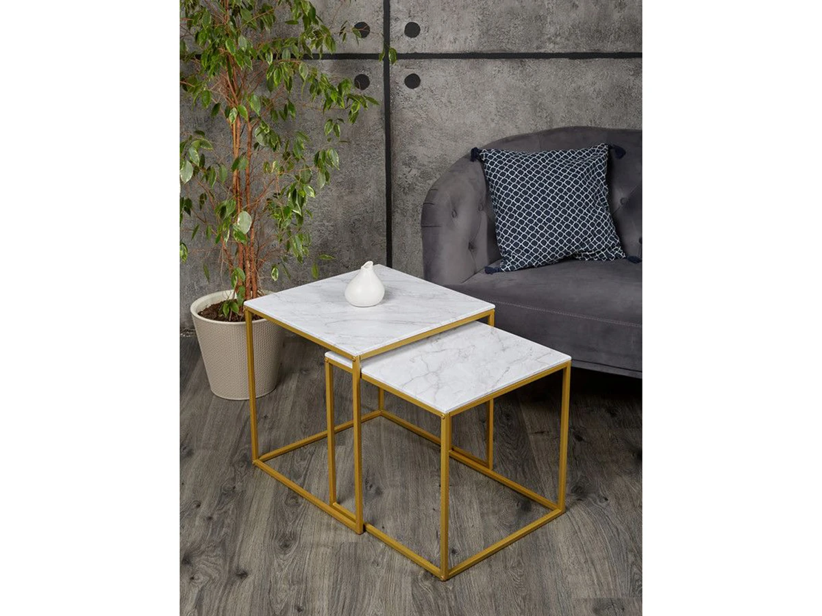 Комплект квадратных журнальных столиков Callisto M 953295  - фото 2