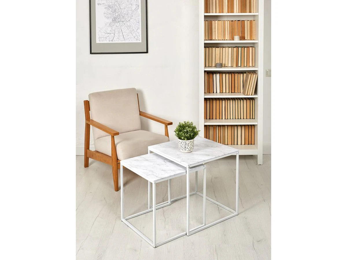 Комплект квадратных журнальных столиков Callisto M 953296  - фото 3