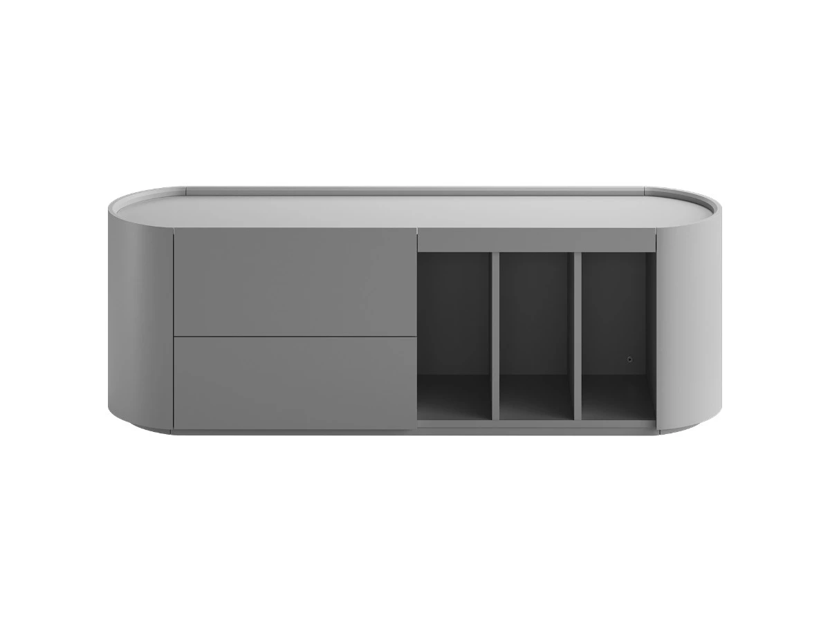 Тумба Lagom под ТВ 2 ящика 3 ниши ширина 140 см 953413  - фото 1