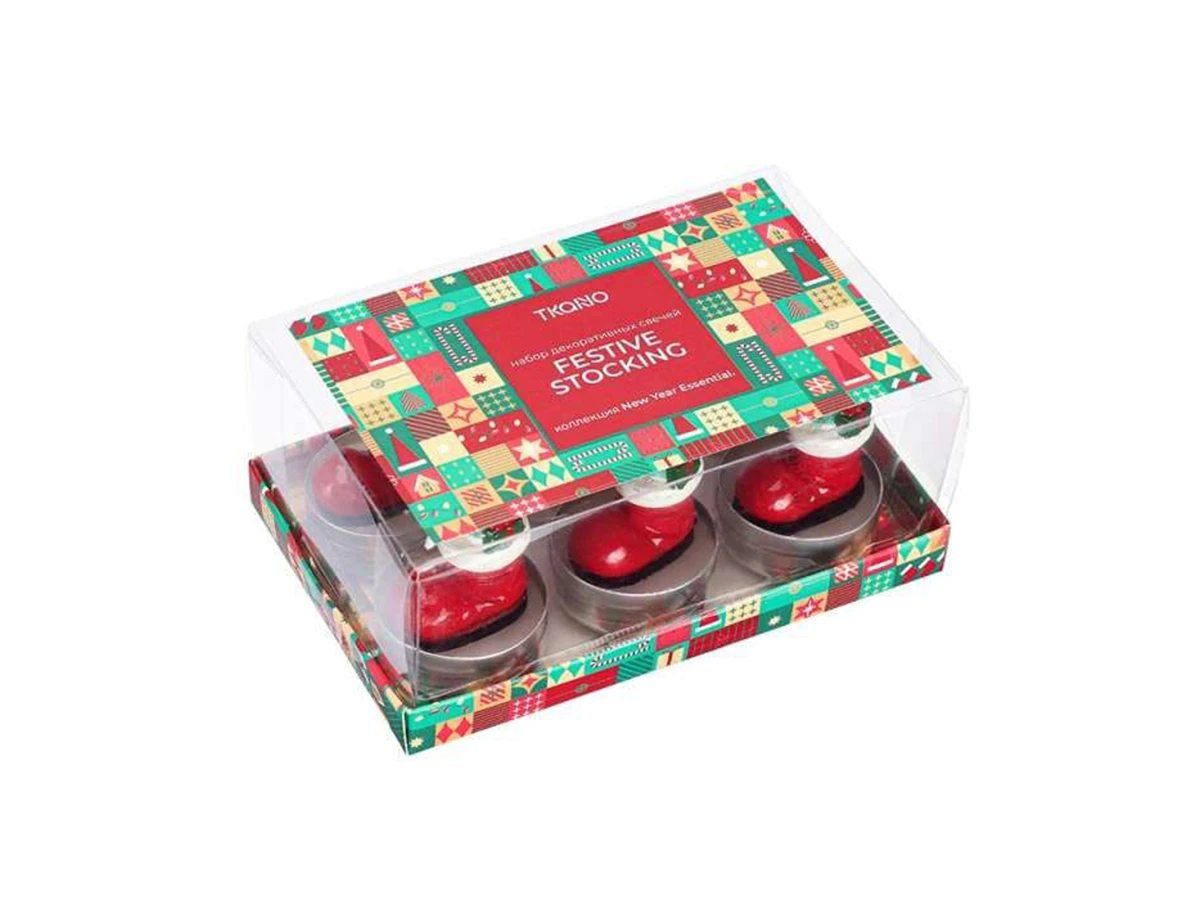 Набор декоративных свечей Festive stocking 954298  - фото 3