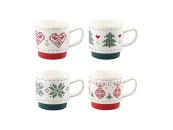 Набор из четырех кружек Knitted tale