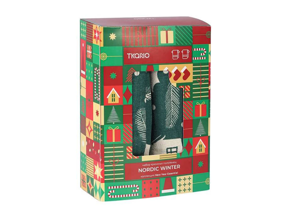 Набор кухонных полотенец Nordic winter 954358  - фото 4