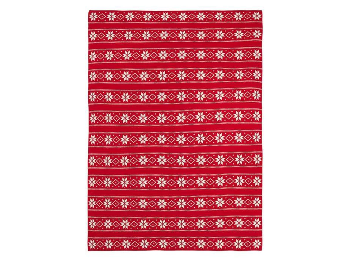 Плед из хлопка с новогодним рисунком Frostwork 954364  - фото 3