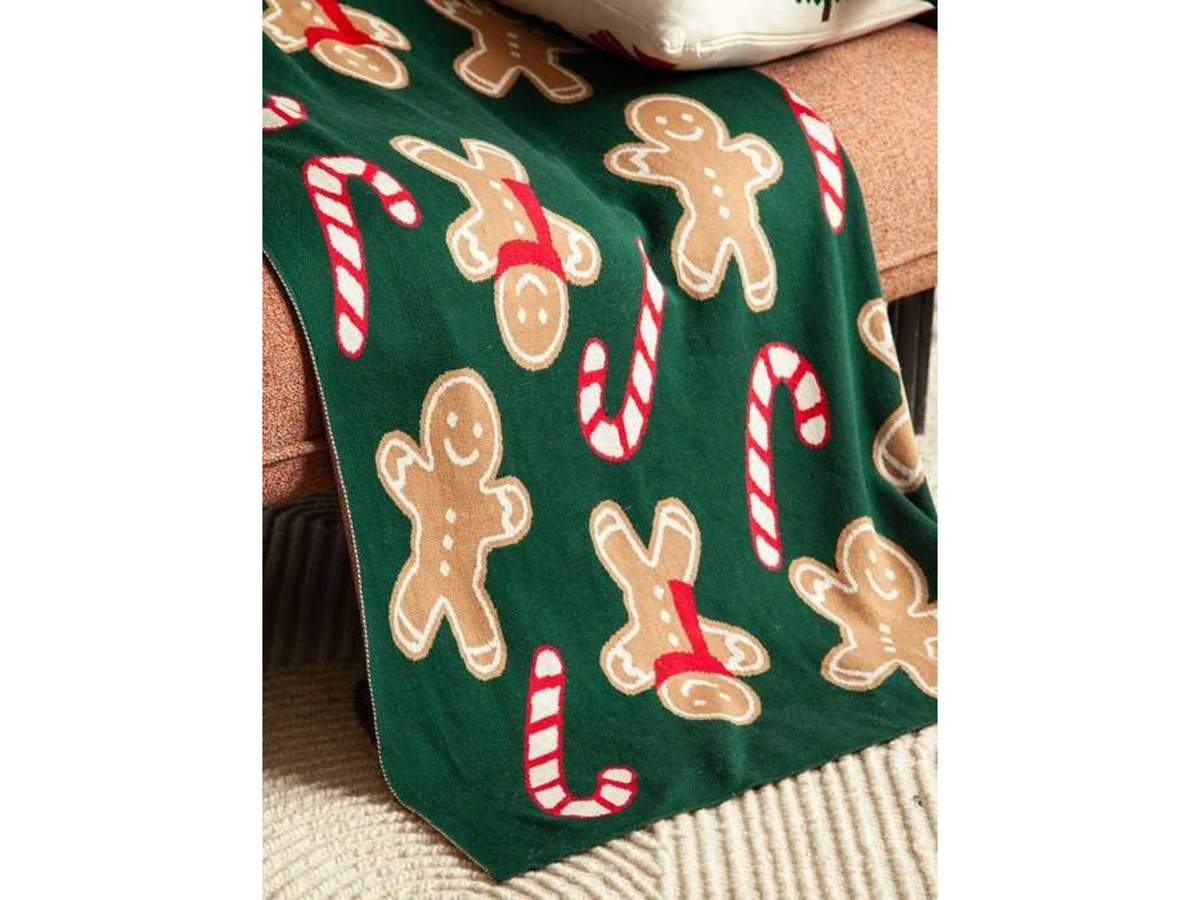 Плед из хлопка с новогодним рисунком Gingerman 954366  - фото 6