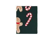 Плед из хлопка с новогодним рисунком Gingerman