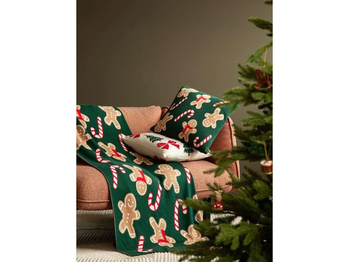 Плед из хлопка с новогодним рисунком Gingerman 954366  - фото 5