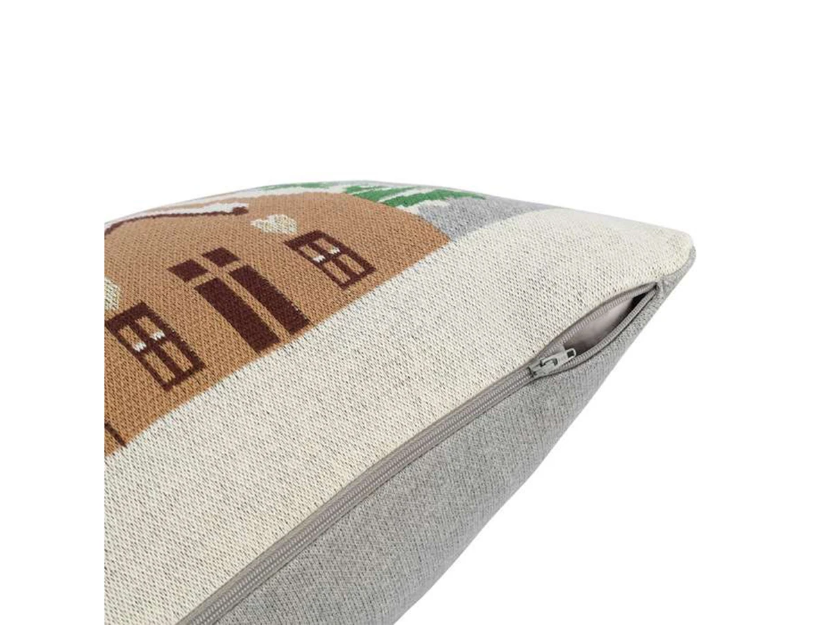 Подушка вязаная с новогодним рисунком Christmas Village 954380  - фото 4