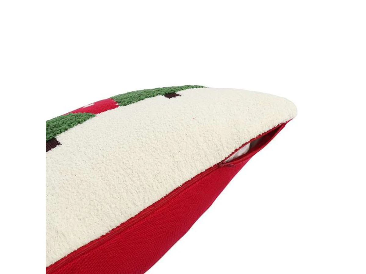 Подушка вязаная с новогодним рисунком Festive Wood 954383  - фото 4