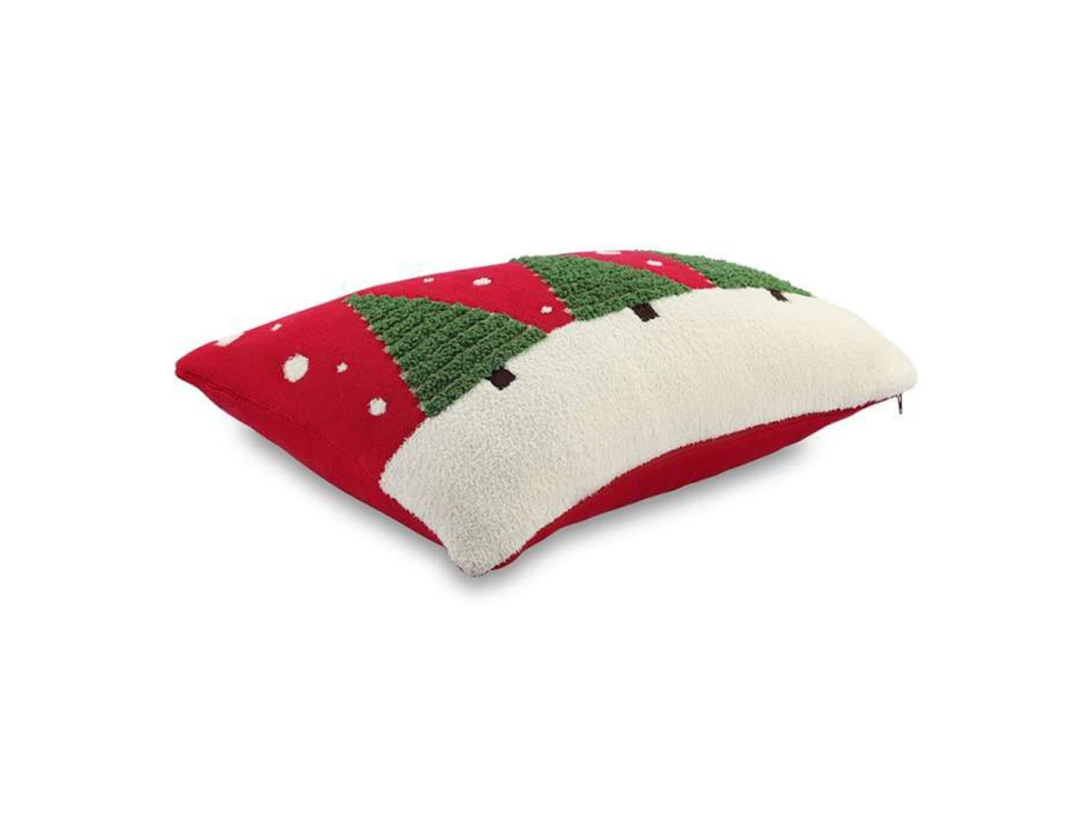 Подушка вязаная с новогодним рисунком Festive Wood 954383  - фото 3