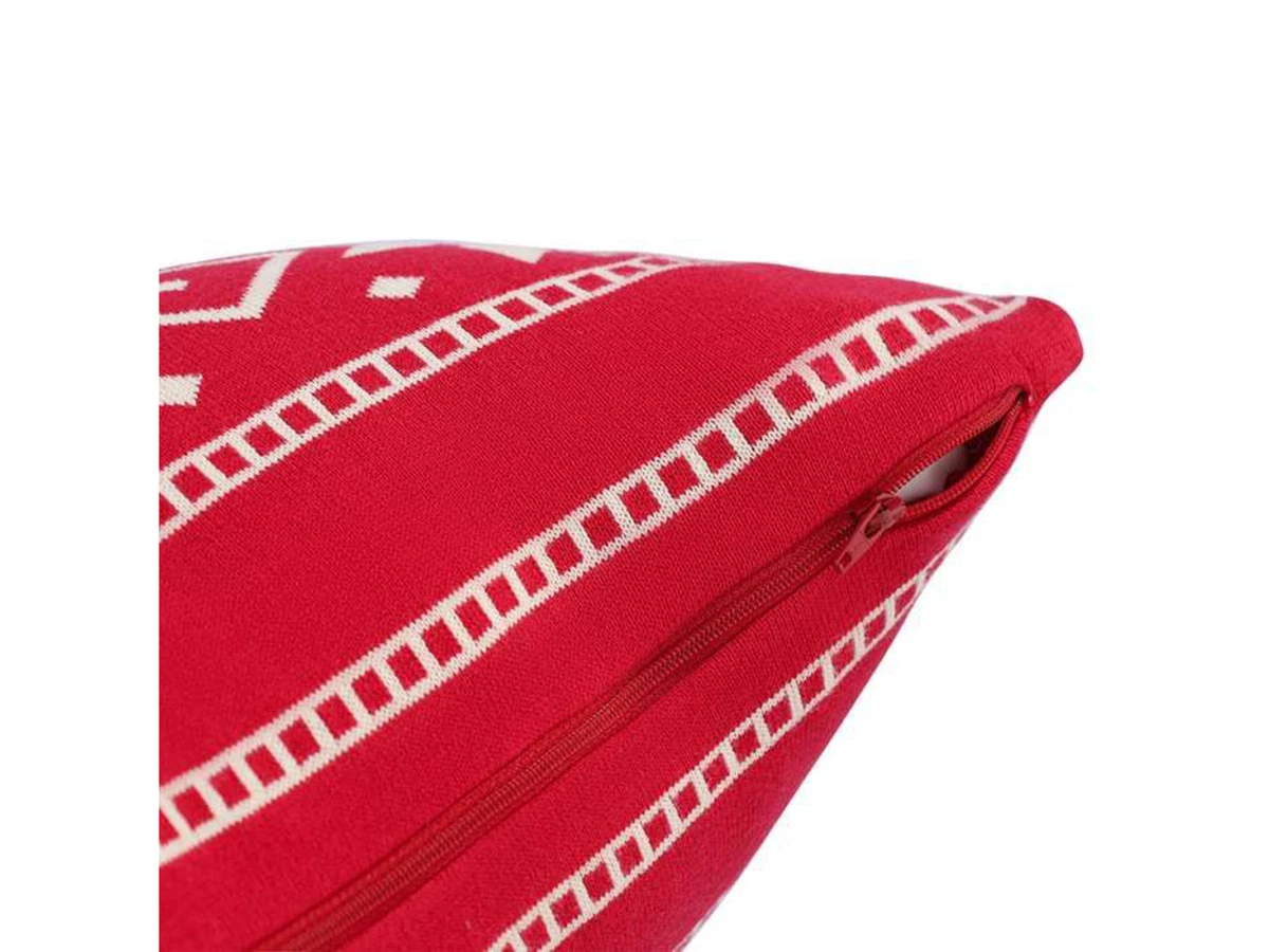 Подушка вязаная с новогодним рисунком Frostwork 954385  - фото 3