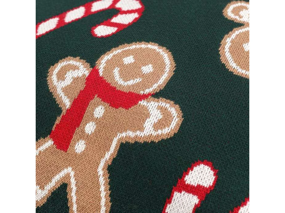 Подушка вязаная с новогодним рисунком Gingerman 954387  - фото 4