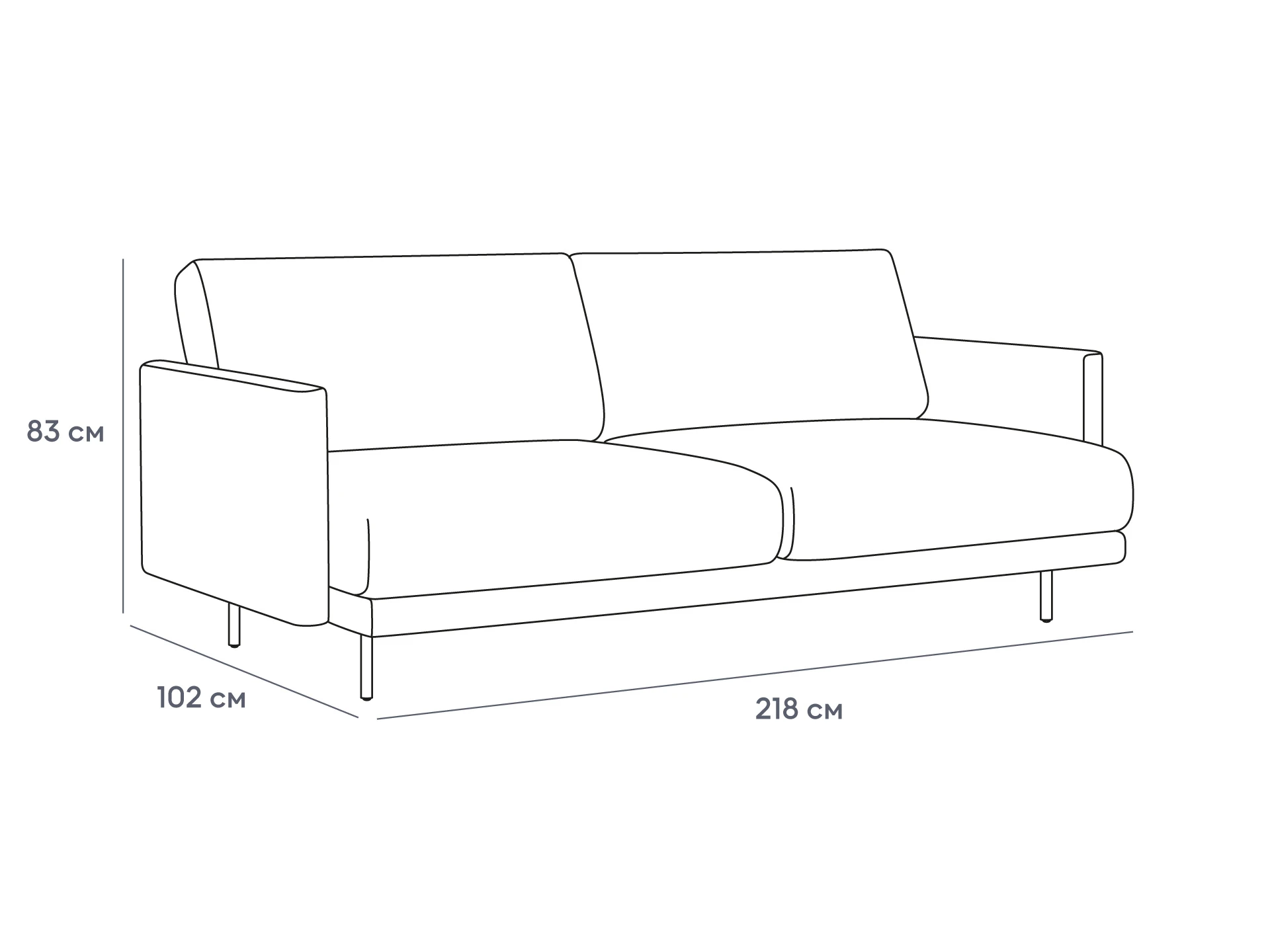Диван Ricadi трёхместный 954574  - фото 6