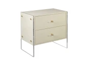 Бежевая прикроватная тумба Берк
