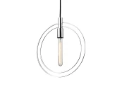 Серебряный подвесной светильник Бекки