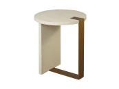 Бежевый приставной столик Дидье