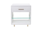 Белая прикроватная тумба Тейт