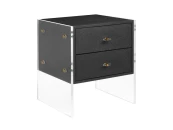Тёмно-серая прикроватная тумба Берк