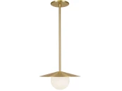 Золотой подвесной светильник Милти