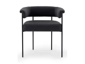 Черный мягкий стул Эбби
