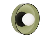 Настенный светильник Кассель с зеленым стеклом