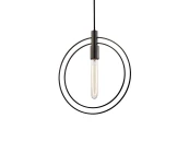 Чёрный подвесной светильник Бекки