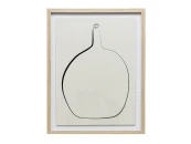 Постер Drawing Vase с дубовой рамой