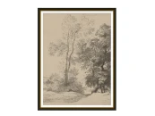 Постер в винтажном стиле Pastoral Sketch