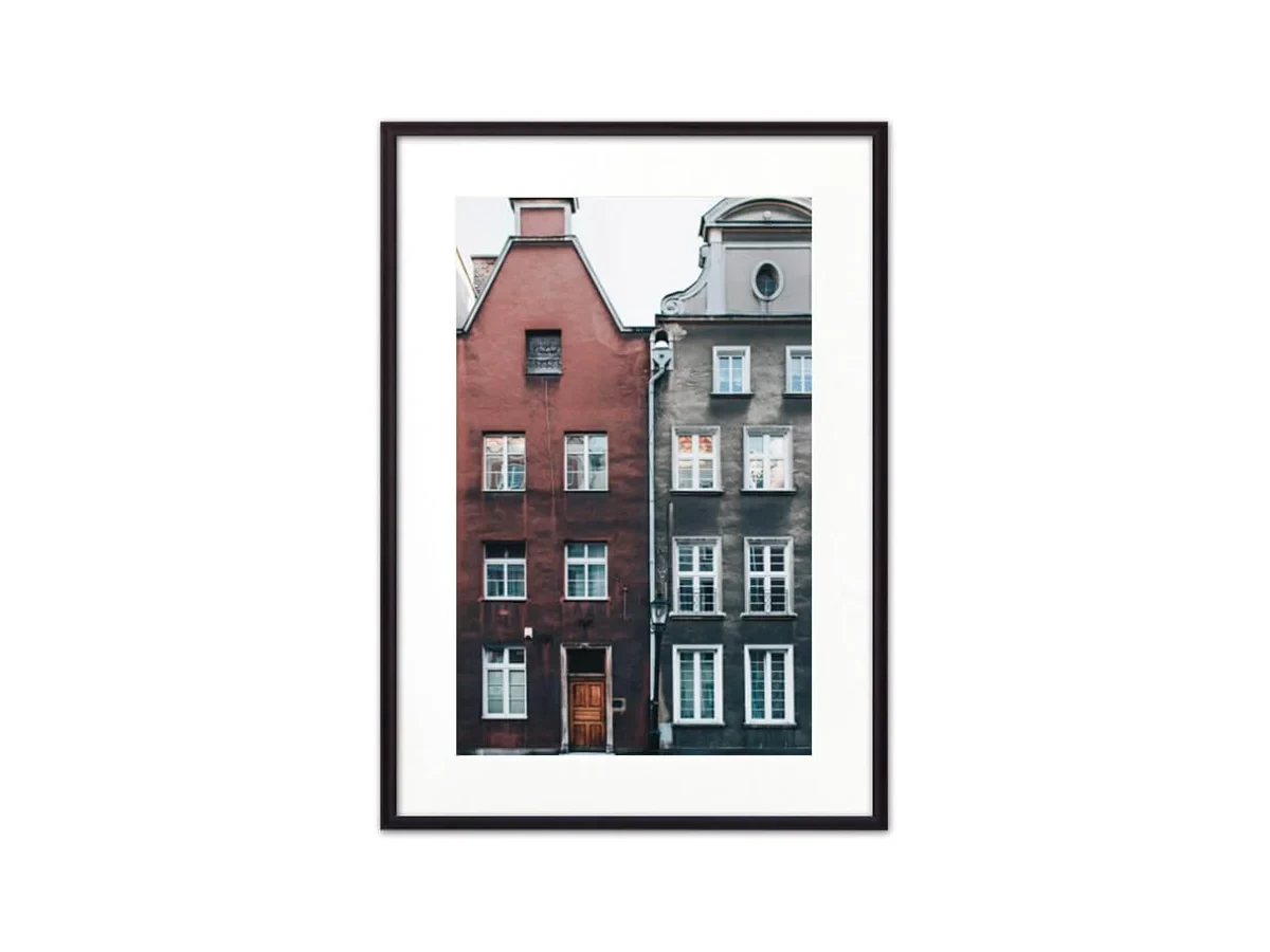 Постер в рамке Дома Амстердама 21х30 см 649115  - фото 1