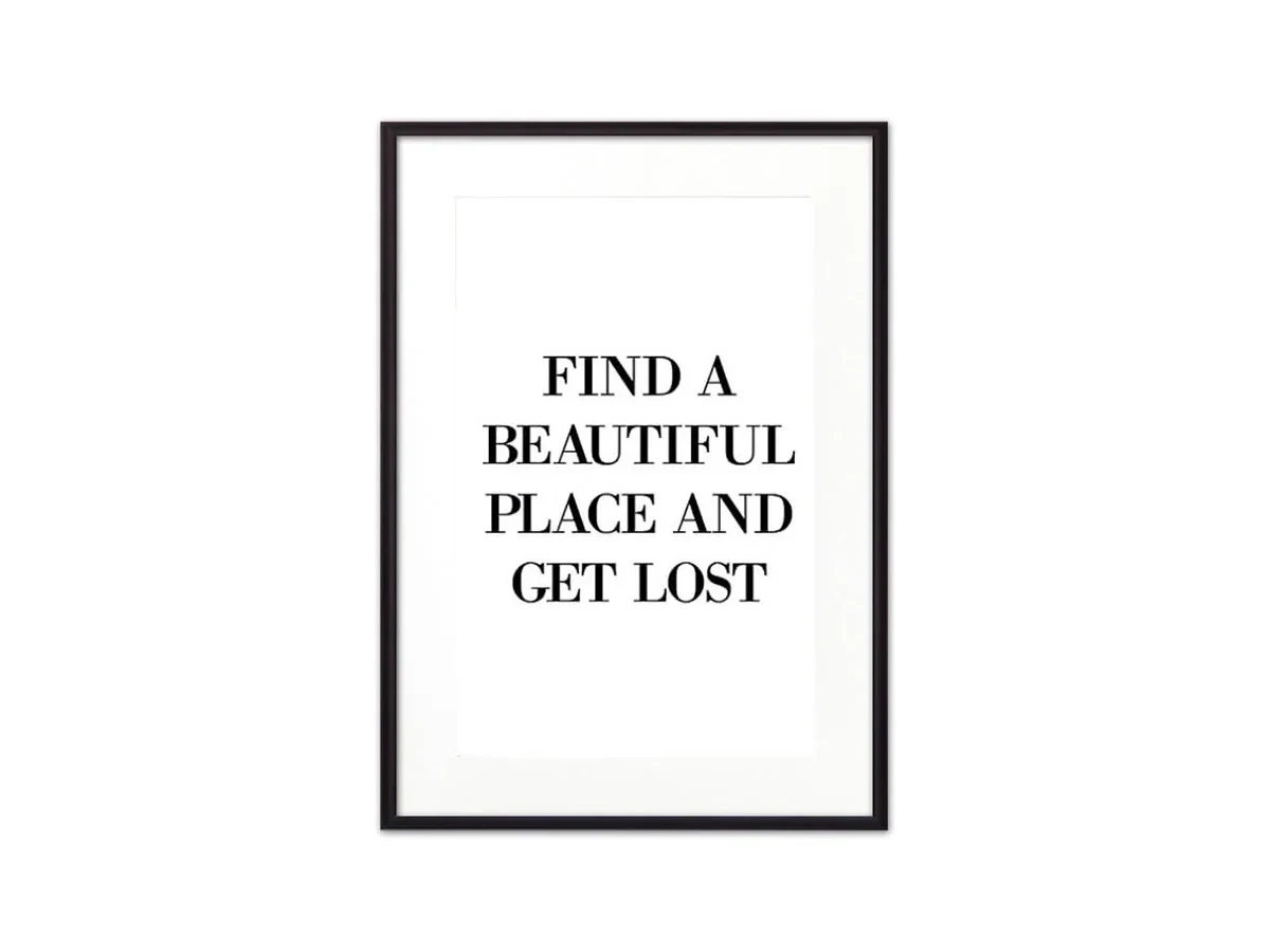 Постер в рамке Get lost 30х40 см 649165