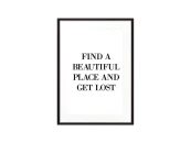 Постер в рамке Get lost 30х40 см