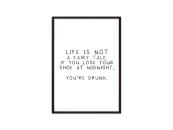 Постер в рамке Life is not a fairy tale 21х30 см