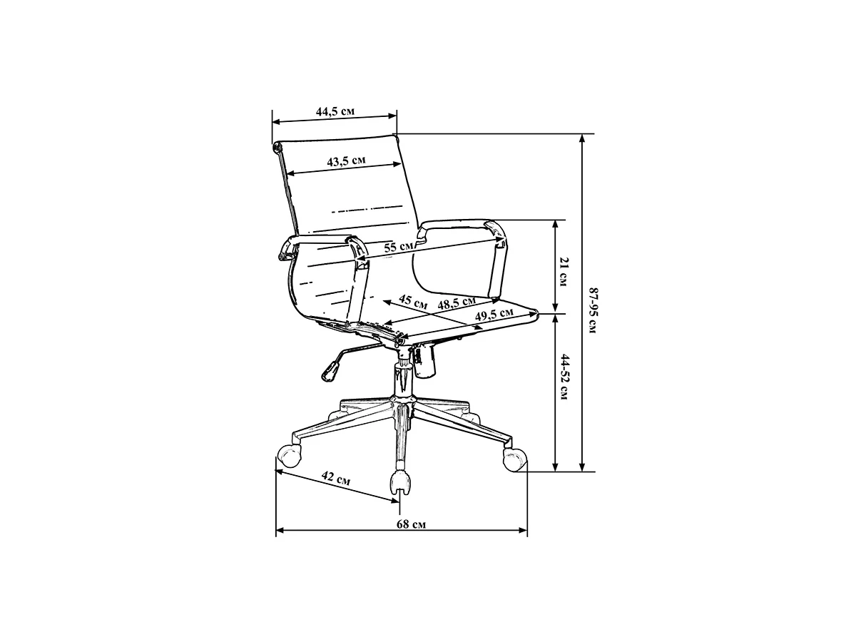 Офисное кресло CLAYTON 958801  - фото 9