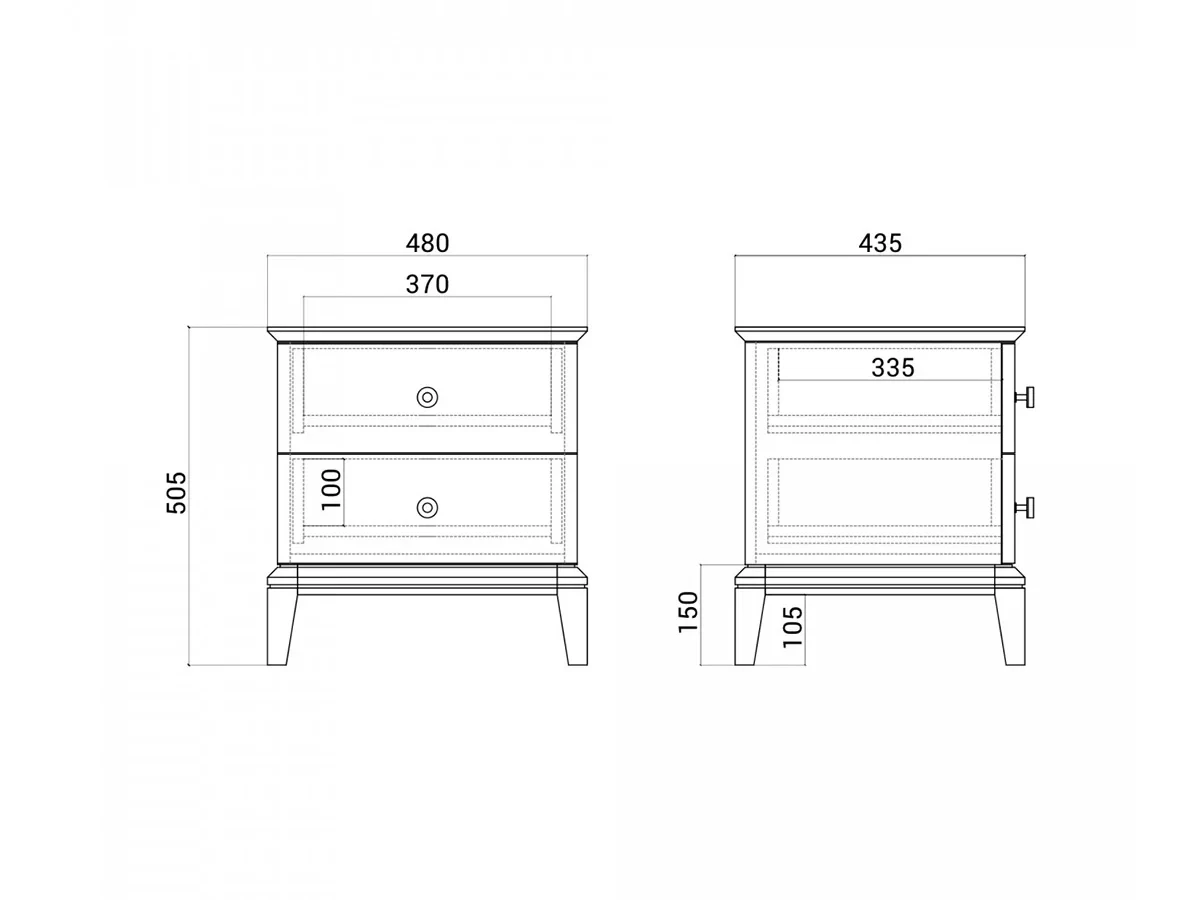 Прикроватная тумба CR001 649452  - фото 3