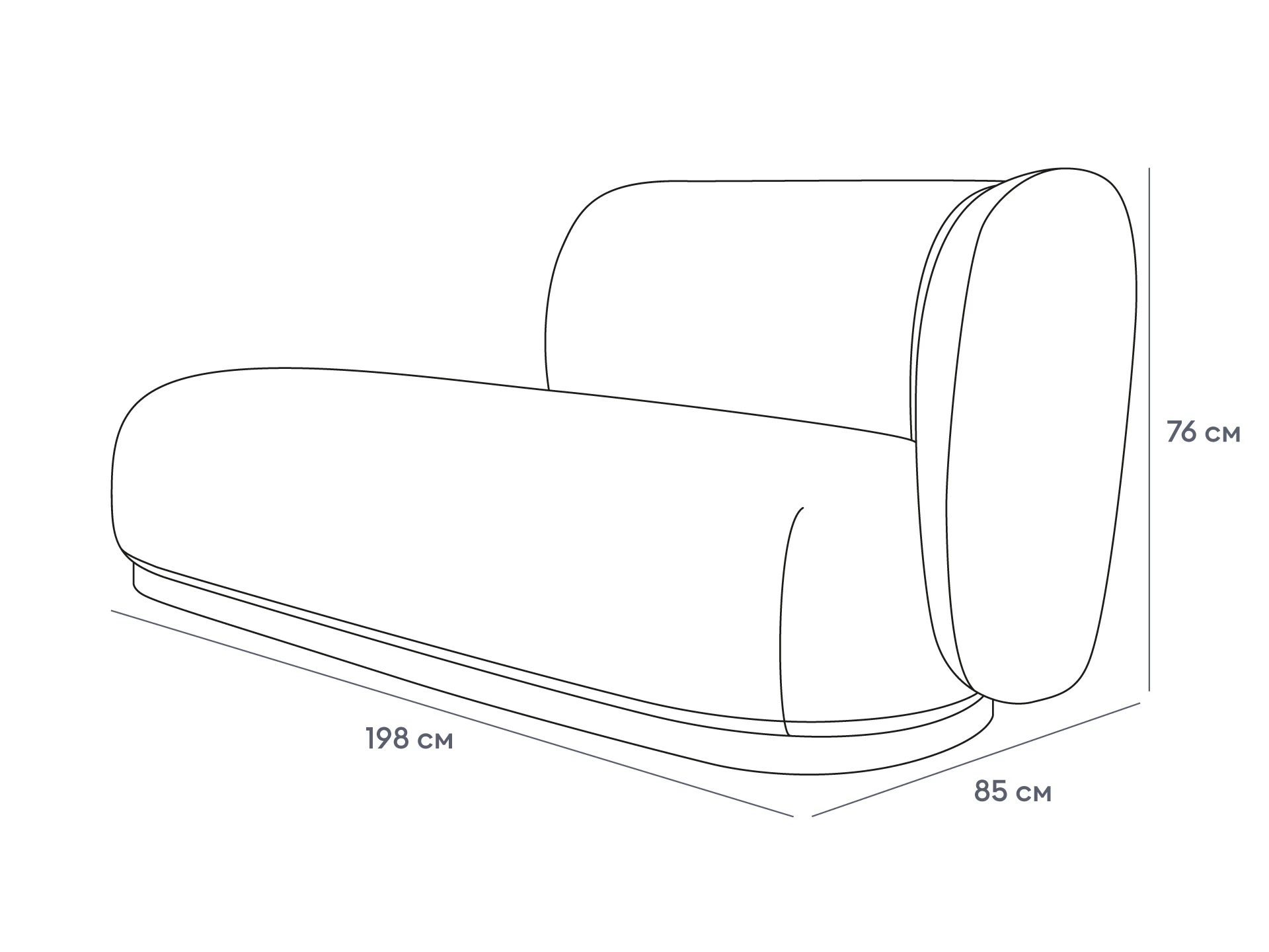 Кушетка Lucca правая 959729  - фото 3