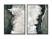 Набор из 2-х репродукций картин на холсте В ритме вечной мерзлоты, 2025г.