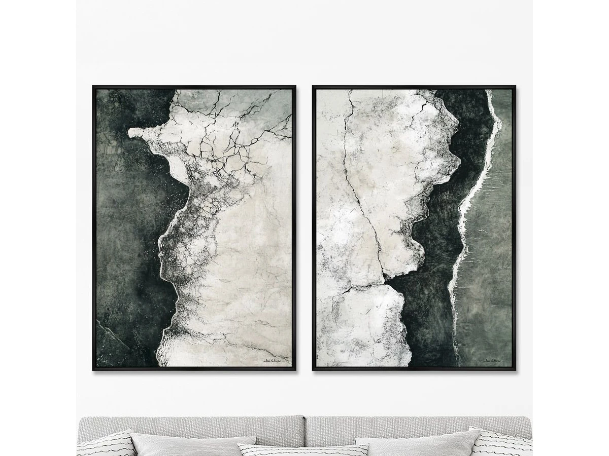 Набор из 2-х репродукций картин на холсте В ритме вечной мерзлоты, 2025г. 959809