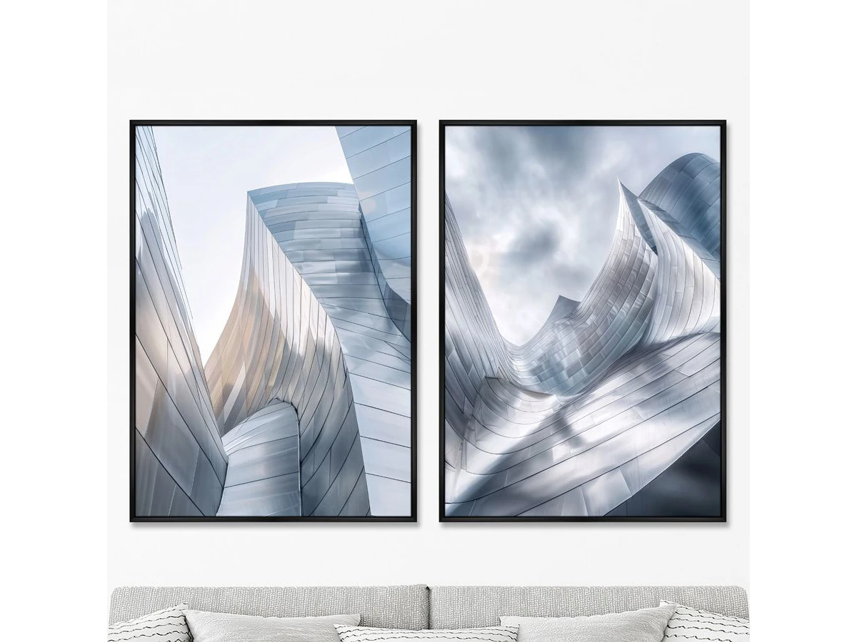 Набор из 2-х репродукций картин на холсте Стальное море, 2025г. 959825
