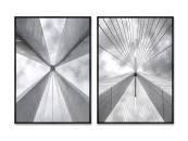 Набор из 2-х репродукций картин на холсте Monumental arches, 2025г.